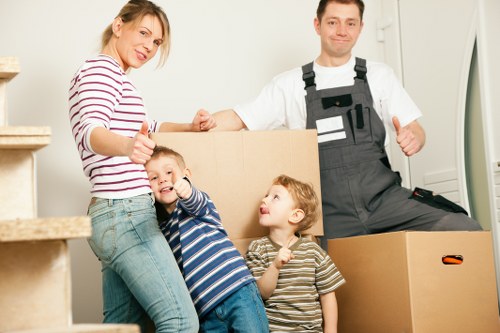 Organized storage units for home relocation in Battersea